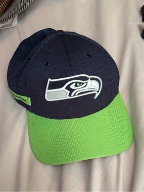 Seattle Seahawks Navy & Neon Green NFL Hat